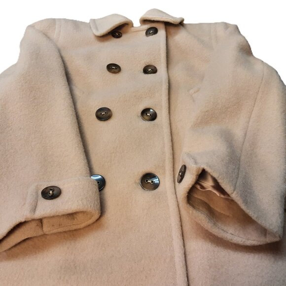 Vintage Beige Alpaca Mohair Wool Coat Anna Collection Coats Size 8 Canada made - Picture 7 of 7